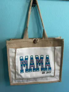 MAMA embroidered blanket baby keepsake