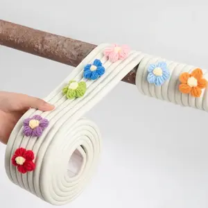 Upgraded pipe impact guard strip (includes 8 small flower brooches), decorative cover for underfloor pipes, soundproofing cotton for air conditioning, gas/coal gas pipes, bathroom balcony column beautification