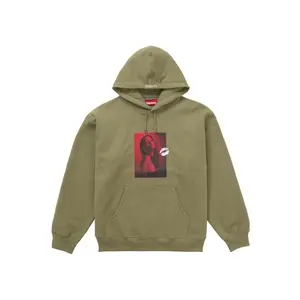 Supreme Men's Kate Moss Hooded Sweatshirt Light Olive, from StockX