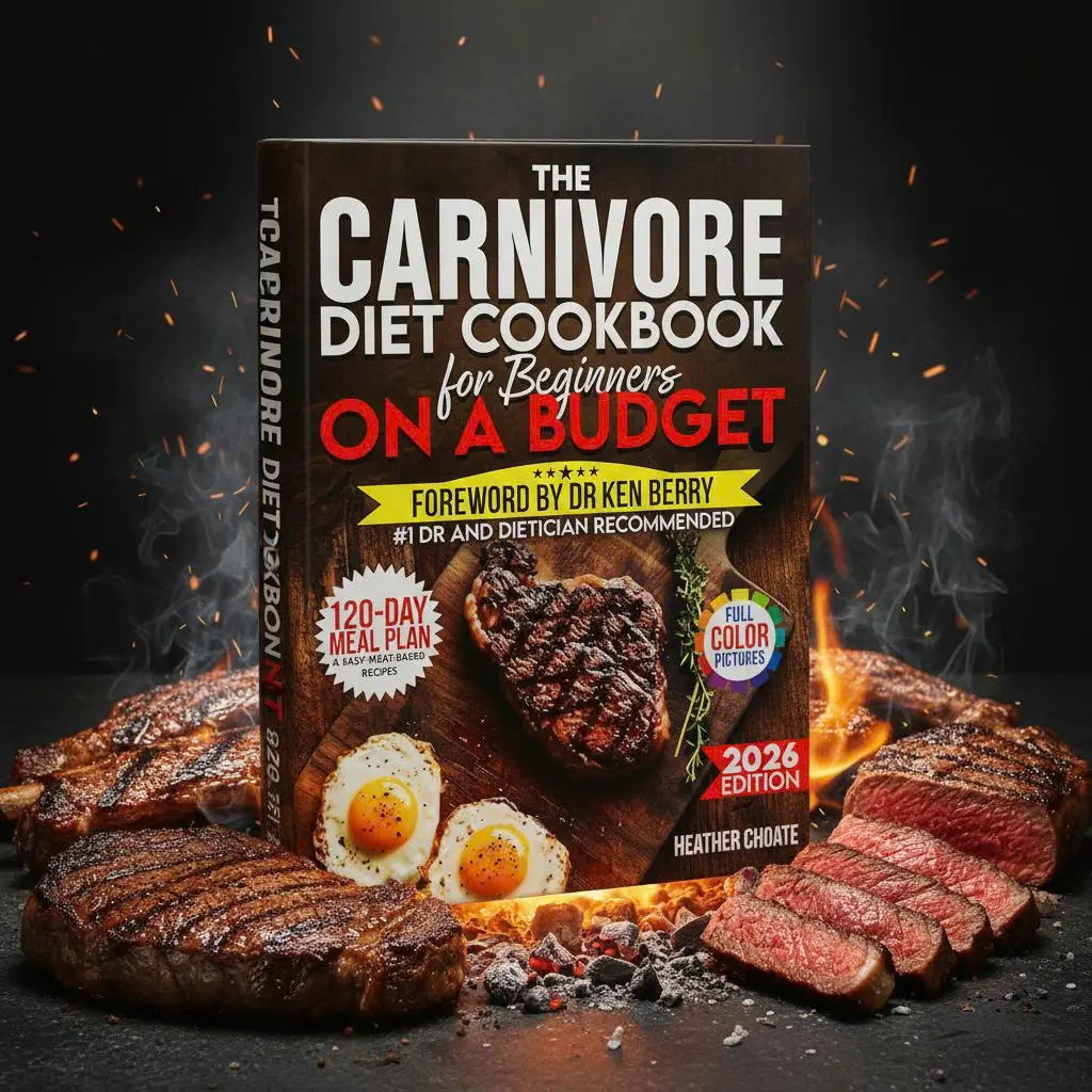 Carnivore Diet Cookbook for Beginners – 100+ Easy & Affordable Meat-Based Recipes, Budget-Friendly Meal Ideas, Simple Meal Prep & Quick High-Protein Breakfasts, Lunches and Dinners