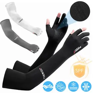Arm sleeves with thumb holes, UV arm sleeves with thumb hole protection, ice cooling sleeves, UV sun protection for outdoor sports men and womenRAIMENTRY