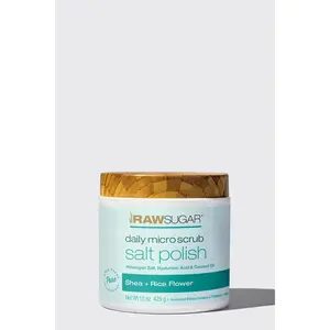 Daily Micro Scrub Salt Polish | Shea + Rice Flower | 15 oz