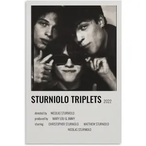 2-Sturniolo Poster Triplets Music Band Vintage Poster, Music Star Poster Actor Posters Picture Print Wall Art Poster 24x36 Ly