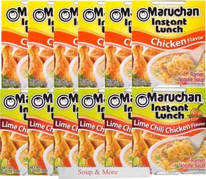 Maruchan Ramen Instant Cup Noodles 12 Count - 6 Chicken & 6 Lime Chili Chicken