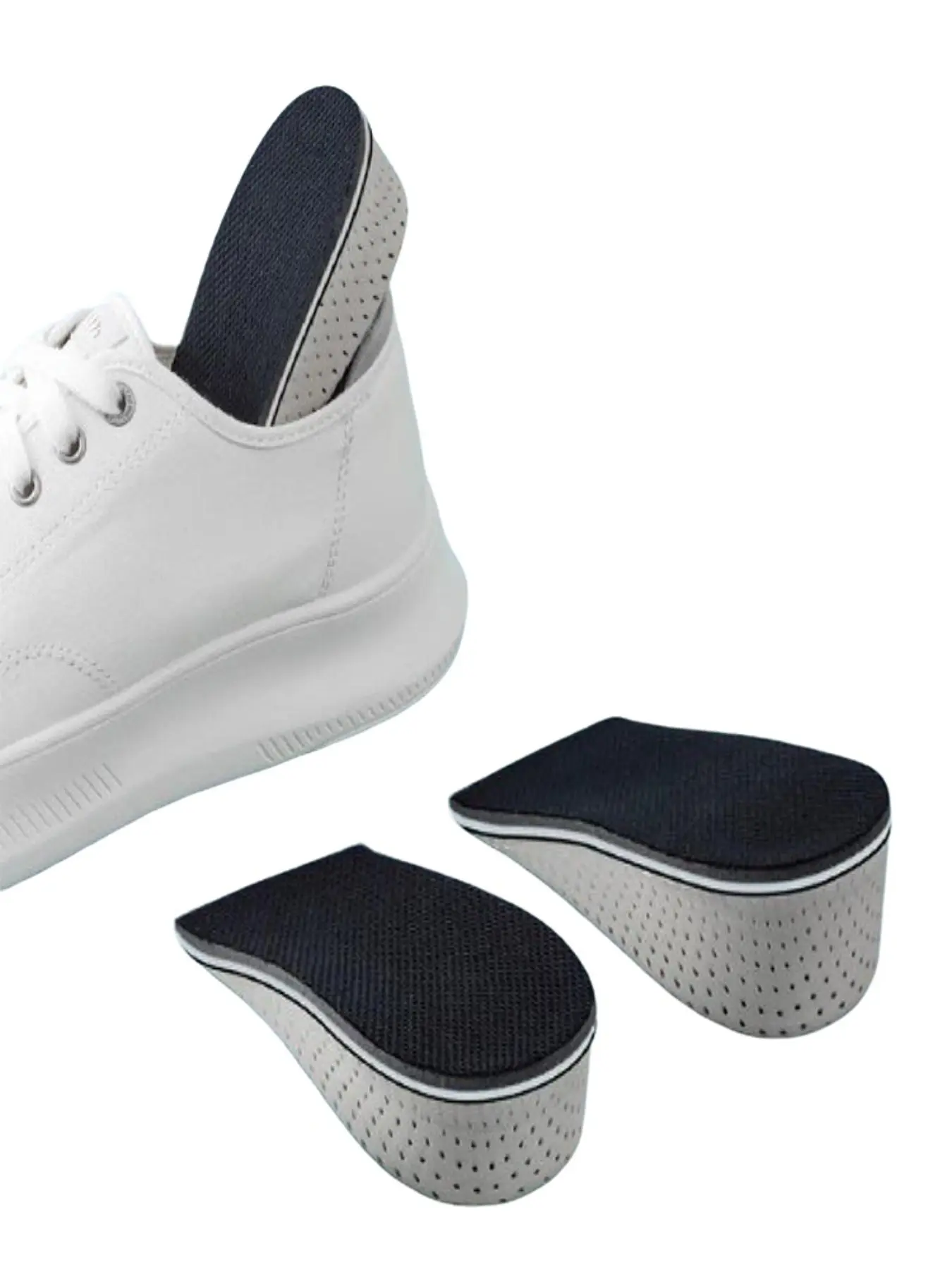 Unisex Boots Invisible Heightening Insoles, Comfortable Breathable Anti-Odor Half Pads, Small Feet Friendly Non-Saggy Design, Shoe Insoles