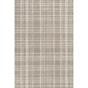 Tirza Plaid Wool Area Rug