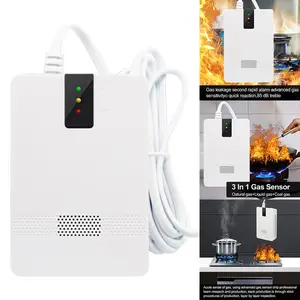 Propane Methane Gas Leak Detector, Portable Natural Gas Tester Alarm Sensor for Indoor Use