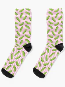 Pickles - Pickle on pink stripes Socks