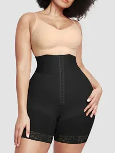 Women's Butt Enhancing Abdomen Smoothing Compressing Panties, Underwear, Fajas, Colombian Shapewear, Butt Lifting And Tummy Control, Breathable High Waist Shapewear Shorts, Adjustable Front Hook Closure Bottoms, Ideal for Training Or Sports