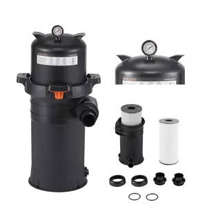 VEVOR Pool Cartridge Filter, 150 sq. ft, High-Efficiency Swimming Pool Filter with Valve, 9000 GPH Spa Filtration Cleaning Clearing System for In-Ground Above Pools up to 34342 Gallons