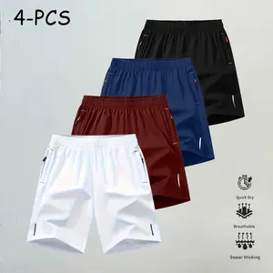 Men’s 4-Pack Quick-Dry Athletic Shorts – Stylish, Versatile Outdoor Casual Shorts