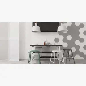 Madrid White 8x9 Hexagon Matte Porcelain Tile