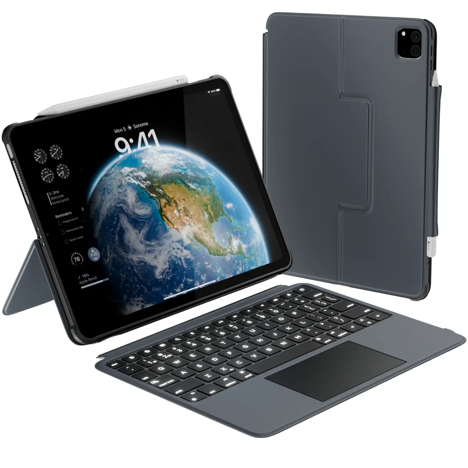 iPad Pro 13 Keyboard Case with Trackpad - Bluetooth Detachable iPad Pro 13 Keyboard Case with Trackpad - Bluetooth Detachable