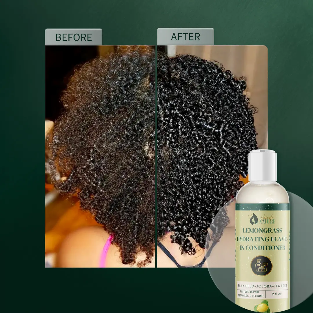 Lemongrass Hydrating, Detangling & Strengthening Leave in Conditioner Hydrate Moisturize Haircare Moisture