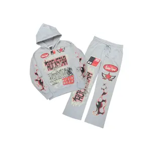 Deangelo Heather Grey Hoodie/Baggy Track Pant Set