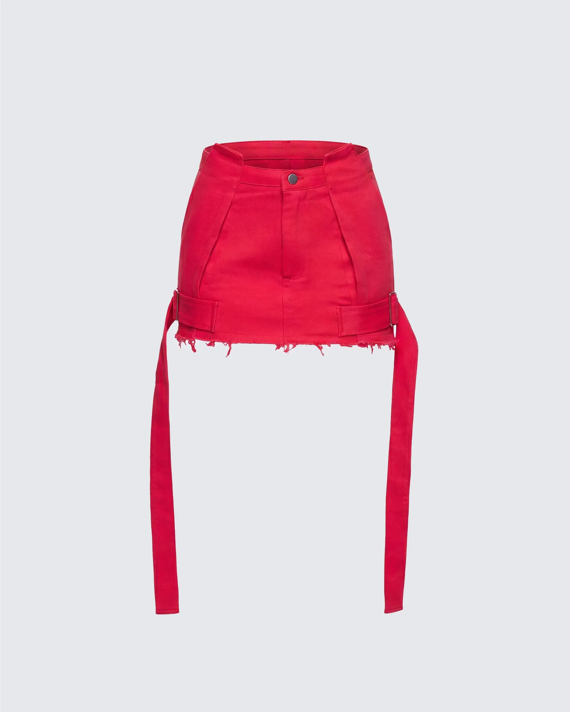 Brielle Red Mini Skirt