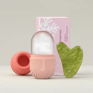 Ice Roller for Face & Gua Sha Facial Tool Set, Ice Face Roller & Heart Shaped Gua Sha, Skin Care Tools for Women