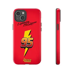 Lightning McQueen Rust-eze Phone Case for iPhone 14, 15, 16, Samsung, Pixel 8 - Bold 95 Design for Cars Lovers and Racing Fans