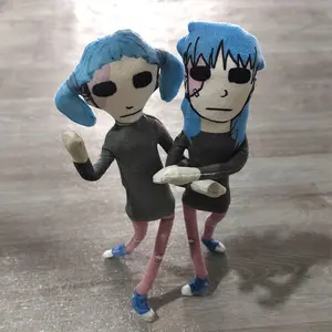 Game Sally Face Sal Cosplay Doll Plush Stuffed Dolls Cotton Flexible Iron Wire Figure Room Decoration Fashion Halloween Gifts