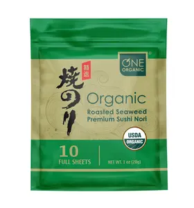 One Organic Roasted Seaweed Premium Sushi Nori Full Sheets