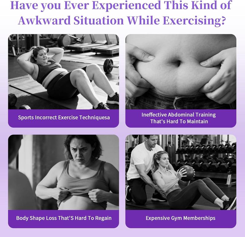 Multifunction Tension Rope, 6-Tube Elastic Yoga Pedal Puller Resistance Band, Natural Latex Tension Rope Fitness Equipment, for Abdomen/Waist/Arm/Leg Stretching Slimming Training (Purple)