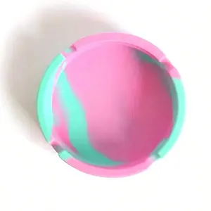 1Pc, Unique Round Portable Ashtray, Camouflage Glow-In-The-Dark Design, Men's Smoke Cup, Father's Day Gift