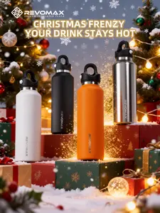 Christmas Gifts Revomax 20oz/32oz Insulated Water Bottle, One-Hand Open Design, Vacuum Stainless Steel Water Bottles, Keep 36H Cold/18H Hot, Leakproof and BPA Free, Sports Flask for School,Travel, Gym Steel Mug with Lid Drinkware Portable Tumbler Bottled