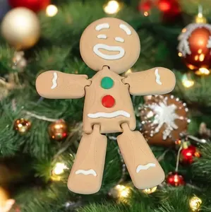 3D Printed Flex Gingerbread Ornaments