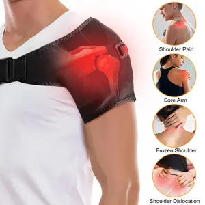 Shoulder Heating Pad Heated Wrap for Men & Women Adjustable 3 Heat Levels Heating Pad for Shoulder Pain Frozen Shoulder Pain Relief Gift