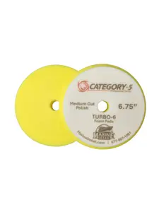 6.75" Turbo-6 Foam Pad (Medium Cut / Polish) - Professional Series