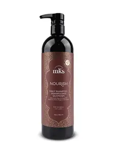MKS eco Nourish Shampoo, Original Scent - 25 fl oz - Cleanses, Strengthens & Repairs - Ideal for Fine Hair, Safe for Color Treated Hair - Moroccan Argan Oil, Hemp Seed Oil - Vegan, Cruelty Free
