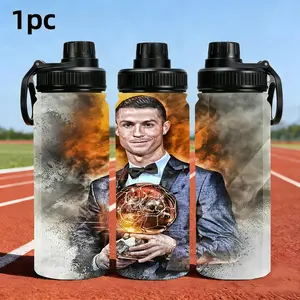 1pc 33oz 1000ML CR7 Golden Ballwater bottle Stainless Steel Insulated Water Bottle - Durable, Reusable Travel Mug, Ideal Birthday or New Year's Gift,It's suitable to give to family members, teachers and friends,Insulated Drinkware