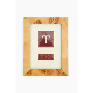 Light Brown Burled Wood 5x7 Picture Frame