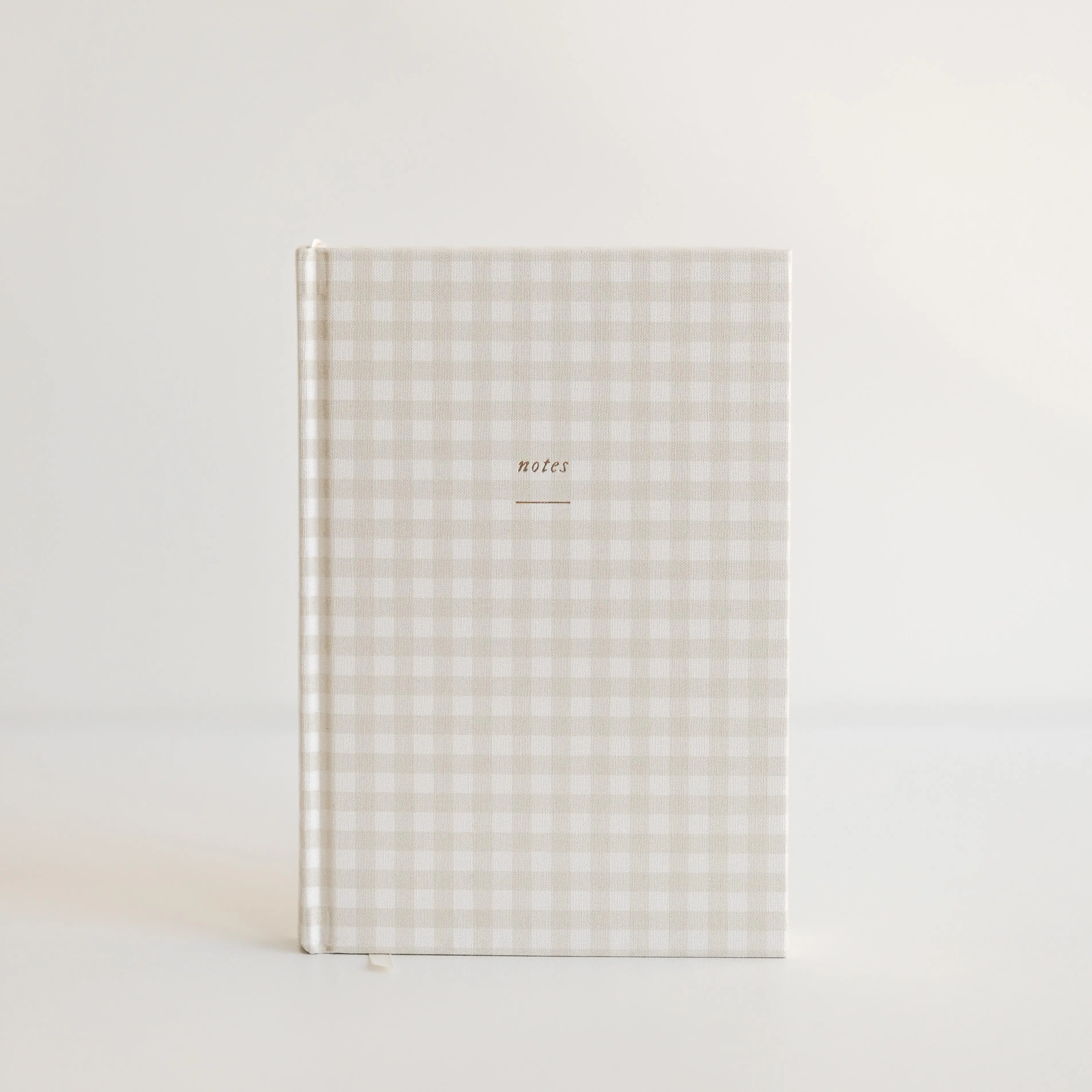 Gingham Lined Journal | Everyday Journal Linen Lined Notebook