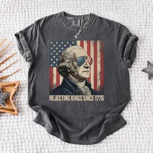 Comfort Colors® Rejecting Kings Since 1776 Protest Shirt Pro Democracy Shirt Anti Authoritarianism Shirt Anti Maga Tee Anti Tr^mp Shirt