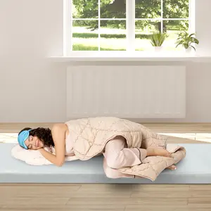 75"x25" Floor Mattress for Adults – 2.5" Memory Foam Guest Bed, College Dorm Floor Mat, Car Camping Pad, Machine Washable Cover, OEKO-TEX Certified – Includes Carry Bag