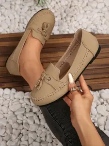 Women's Wide Fit Flat Shoes, Classic Round Toe Slip-On Design, Fashion Scandinavian Ballet Style, Comfortable All-Day Wear, Perfect for Casual, Office Commuter Shoes, Ballet Flats, Casual Trendy Flat