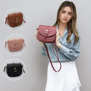 PU Leather Small Flap Crossbody Bag - Women's Adjustable Strap Shoulder Bag for Daily Use