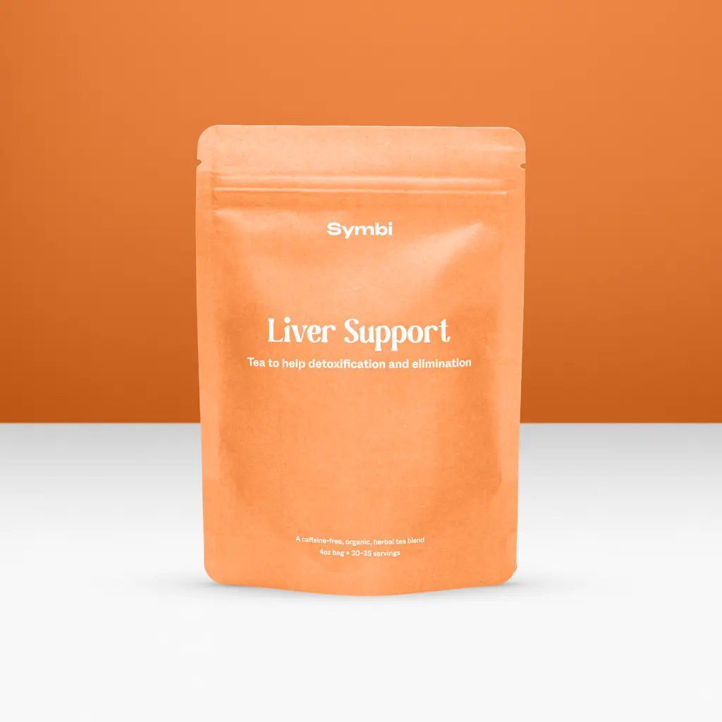 Liver Support Tea Blend | Detox & Lower Liver Enzymes | 100% Organic & Caffeine-Free, No Additives or Sweeteners | Symbi
