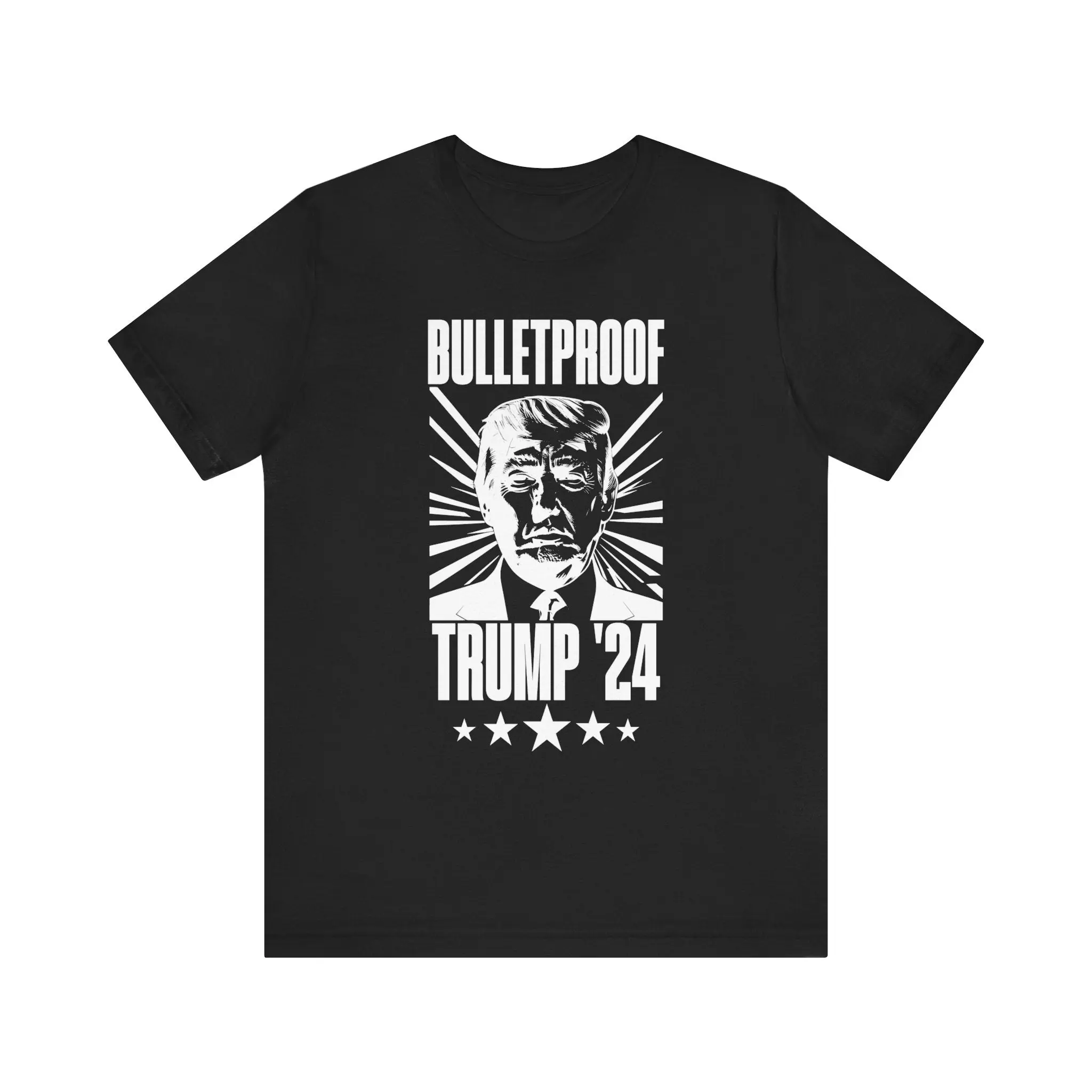 Bulletproof - Trump 24 - White Logo - Unisex Jersey Short Sleeve Tee
