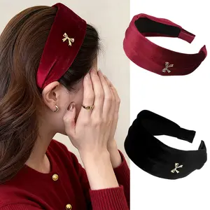 AWAYTR Headbands for Women Non Slip Trendy Headbands for Women Hairband 2.36 inch Wide Elegant Bow Headband Fall Head Bands 2Packs Fashion Hair Accessories Headwear