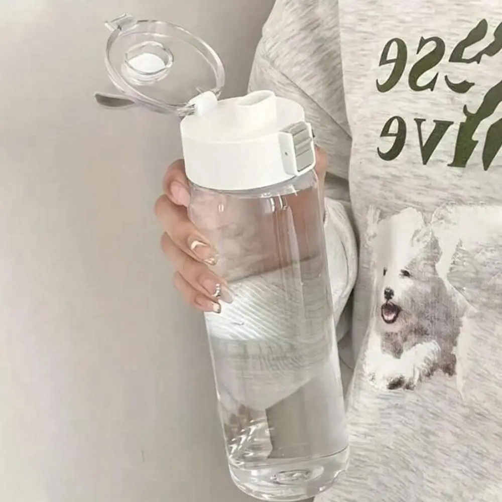 Portable Clear Water Bottle, Travel Water Bottle, 1 Count Large Capacity Drinking Cup with Handle & Filter, Drinking Bottle for Home Office School Outdoor, Travel Bottled Drinkware