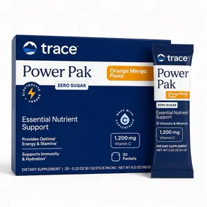 Trace Power Pack Electrolytes Energy 1,200 mg vitamin C Suero Vitaminado - 19 Vitamins and Minerals Supplement for Optimal Support and Hydration - Healthcare