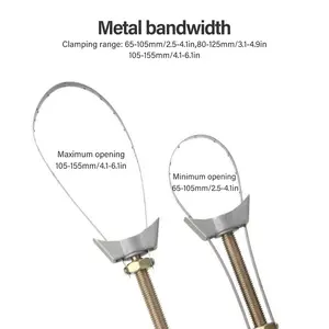 Metal Strap Clamp | Adjustable Pipe & Round Workpiece Holding Tool | Heavy‑Duty Quick‑Clamp for Repair & DIY