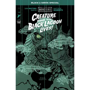 UNIVERSAL MONSTERS CREATURE FROM THE BLACK LAGOON LIVES BLACK & WHITE SPECIAL #1 (OF 2) CVR B MARK CHIARELLO VAR