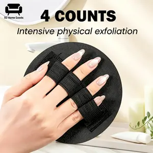4 soft rubber shower brushes, used for efficient body cleaning, massage and painless removal of dead skin, gentle exfoliating shower brush, suitable for various skin types and more cleaning needs. Multiple colors, a great tool for scrubbing and bathing