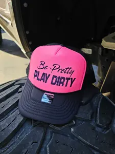 Be Pretty Play Dirty Trucker - Pink/Black