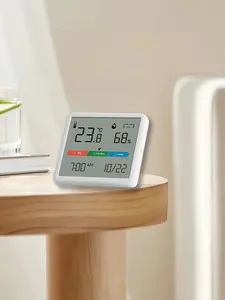 AKKHOO LE515 Household Digital Display Electronic Thermo-Hygrometer，Indoor Thermometer and Hygrometer ，Temperature and Humidity Monitor (White)