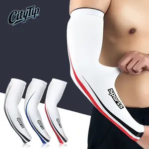 2PCS Sports Arm Sleeves for Men & Women, Breathable Compression Arm Covers with Anti-Slip Silicone Grip, UV Sun Protection Cooling Sleeves for Running, Basketball, Cycling, Gym & Outdoor Training
