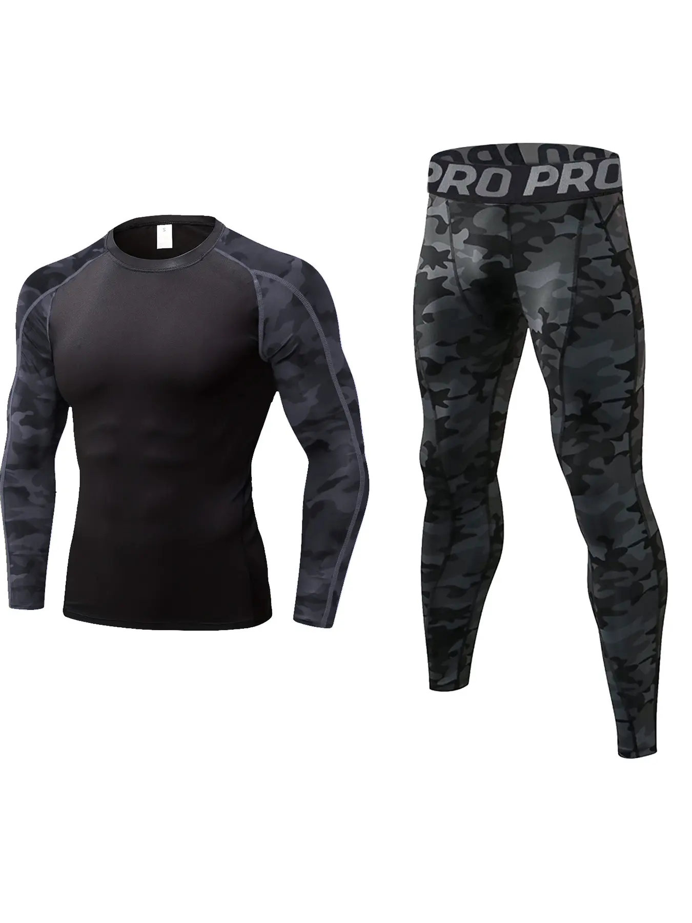 Black + camouflage black